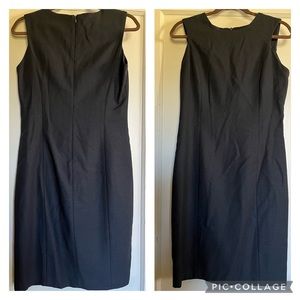 Josephine Chaus dark gray lined sheath dress. Size 4. Very good condition.